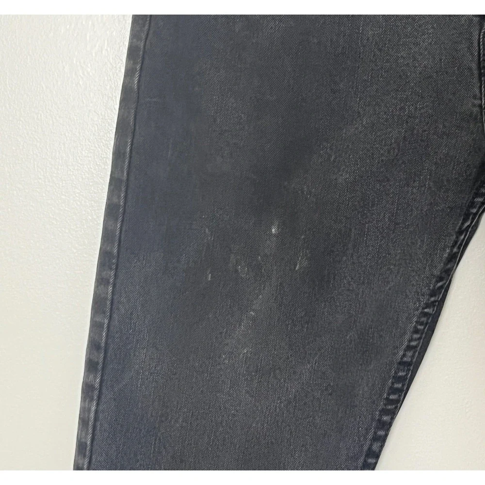 Levis 512 Jeans Mens 31x32 Washed Black Denim Slim Taper Fit Biker Punk Grunge